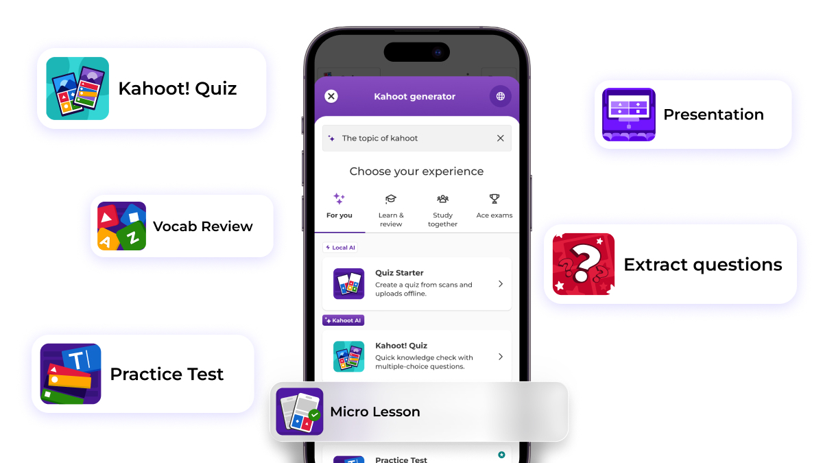 Kahoot! AI Experiences